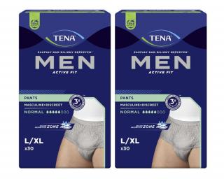 TENA Men Pants Normal Grey L/XL - bielizna chłonna dla mężczyzn 2x30szt.