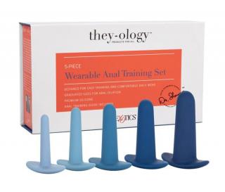 They-Ology™ Wearable Anal Training Set - zestaw do treningu analnego, plug - 5szt.