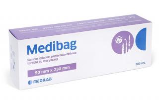 Torebki do sterylizacji papierowo-foliowe MEDIBAG 90 x 230mm