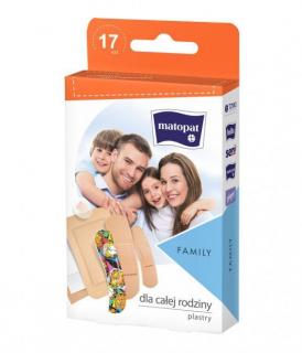 TZMO Matopat - plaster family plaster z opatrunkiem family na skaleczenia 17szt.