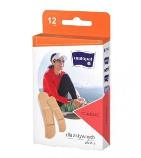 TZMO Matopat - tkaninowy plaster z opatrunkiem classic - 12szt.