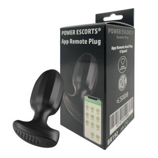 Wibrujący korek analny App Remote Plug Power Escort kontrolowany aplikacją