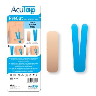 Zestaw do tapingu na plecy - AcuTop Kinesiology tape - 8 kpl./16szt.