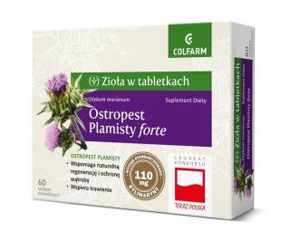 Zioła w tabletkach Ostropest plamisty forte Colfarm - 60 tabl.