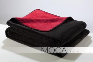 Koc Moca 150x200 Doubleface blackred