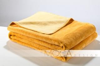Koc Moca 150x200 Doubleface yellow