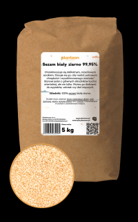 Sezam biały ziarno 99,95% 5kg