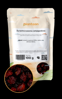 Żurawina suszona całojagodowa 100g