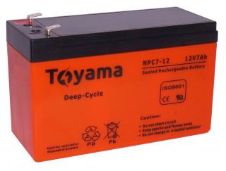 Akumulator  Toyama  NPC 7 Ah 12V deep cycle  Akumulator  Toyama  NPC 7 Ah 12V AGM