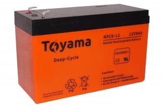 Akumulator  Toyama  NPC 9 Ah 12V deep cycle  Akumulator  Toyama  NPC 9 Ah 12V