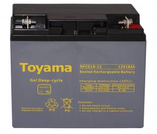 Akumulator żelowy Toyama NPCG 18 12V Akumulator żelowy Toyama NPCG 18 12V