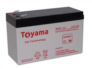 Akumulator żelowy Toyama NPG 7 12V Akumulator żelowy Toyama NPG 7 12V