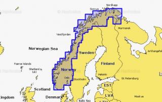 Mapa Navionics+ Norwegia 5G366S  Mapa Navionics+  Norwegia 5G366S