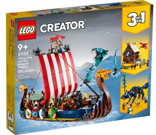 LEGO® 31132 Creator 3w1 Statek wikingów i wąż z Midgardu