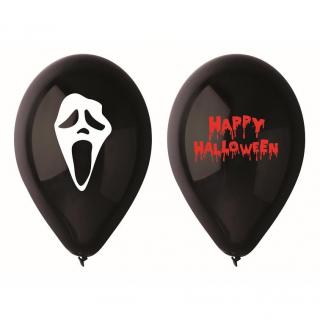 BALONY PREMIUM STRASZNE HALLOWEEN 12" 5szt CZARNE