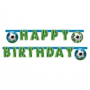 Banner Soccer Fans - Happy Birthday