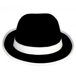 KAPELUSZ GANGSTER CZARNY LATA 20 AL CAPONE JACKSON