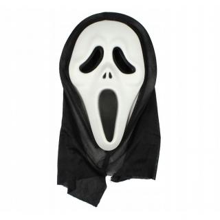 Maska do stroju Krzyk z kapturem - Halloween