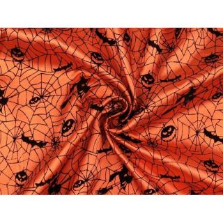 Pomarańczowa misa "pajęczyna" z pająkami 3m