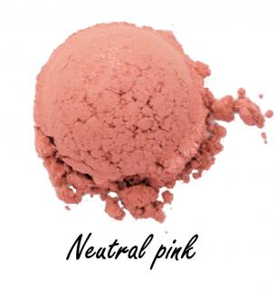 Neutral pink- róż do policzków Rhea- chłodny odcień, kosmetyk mineralny