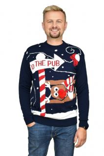 Sweter świąteczny TO THE PUB z reniferem