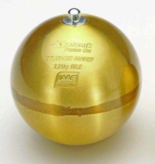Ziolkowski Hammer Gold, 7,26 kg, mosiężny (certyfikat IAAF)