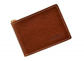 BARTEX 472-M skórzany portfel męski z klipem Slim * banknotówka RFiD 472-M