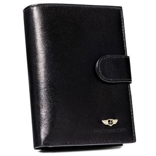PETERSON PORTFEL MĘSKI SKÓRZANY RFID PTN 348Z-P PTN 348Z-P BLACK