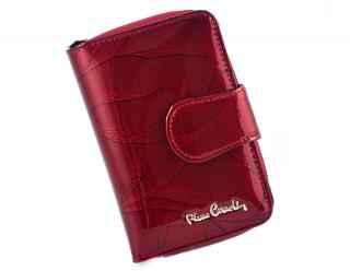 PIERRE CARDIN skórzany portfel damski 02 LEAF 115 czerwony 02 leaf 115