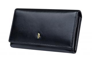 PUCCINI skórzany portfel damski MU1706 1 czarny RFID MU1706 1