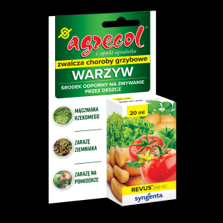 Agrecol Revus 250 SC zwalcza zarazę na pomidorach i ziemniakach 20ml