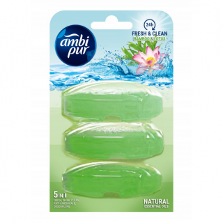 Ambi Pur Fresh  Shine 5w1 WC Zapas Bamboo  Lotus 3x55ml