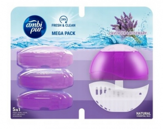 Ambi Pur Zawieszka do WC Starter + 3 Wkłady Lavender  Rosemary