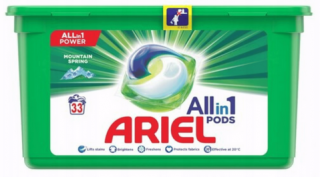 Ariel All-in-1 Pods Mountain Spring  kapsułki do prania 33 sztuki