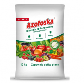 Azofoska nawóz ogrodniczy uniwersalny pylista 10kg