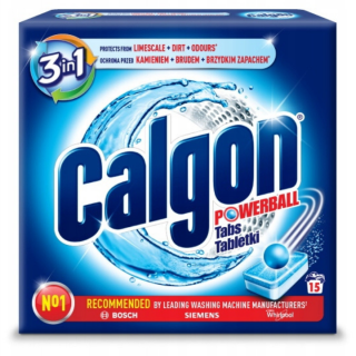 Calgon tabletki do pralki przeciw osadzaniu się kamienia 3w1 15 tabletek