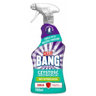 Cillit Bang Power Cleaner Czystość i Dezynfekcja spray do łazienki i kuchni 900 ml