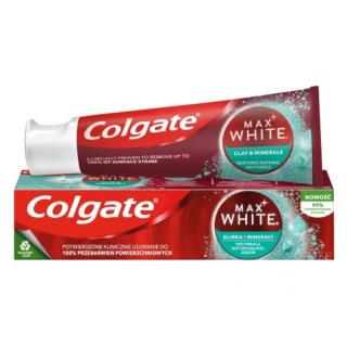 COLGATE Pasta do Zębów MAX WHITE CLAY I MINERALS  75ml