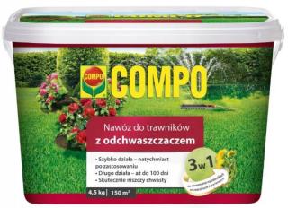 COMPO 3w1 Nawóz do trawników z odchwaszczaczem 4,5kg