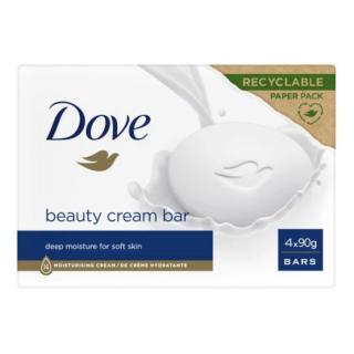 Dove Beauty Cream Bar Original mydło w kostce z kremem nawilżającym 4x90g