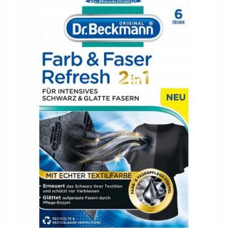 Dr.Beckmann Farb- Faser Refresh 2in1 chusteczki do prania czarnego  6 sztuk