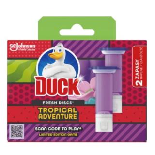 DUCK krążki żelowe do wc FRESH TROPICAL ADVENTURE zapas 12 użyć
