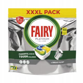 Fairy Platinum All in One Lemon kapsułki do zmywarki 100 szt.