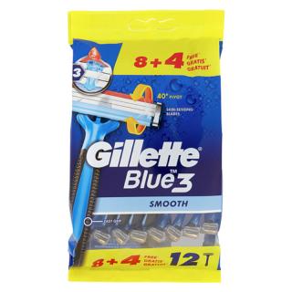 Gillette Blue 3 Smooth jednorazowe maszynki do golenia 12szt.