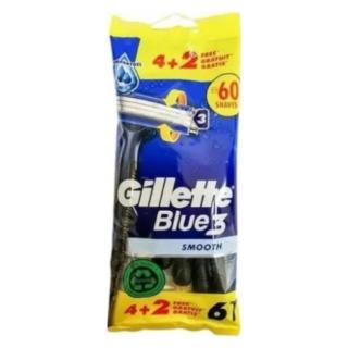 Gillette Blue3 Smooth maszynki do golenia 3 ostrza 6szt.