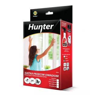 Hunter siatka na okno przeciw owadom czarna 130cmx150cm