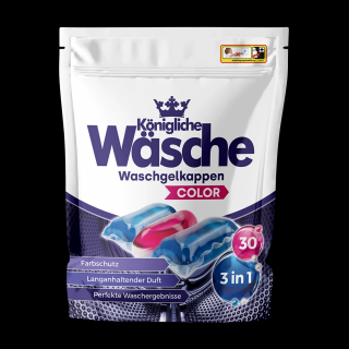 Königliche Wäsche Kapsułki do prania 3w1 Color 30szt