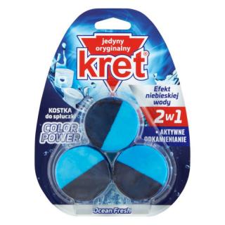 Kret Color Power Ocean Fresh kostka do spłuczki 3x50g