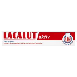 Lacalut Aktiv pasta do zębów zapobiegająca krwawieniu dziąseł 75ml