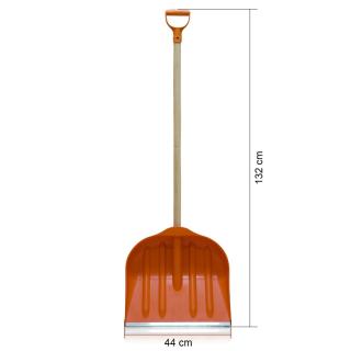 Łaguz Small łopata do śniegu pomarańczowa 44x132cm
